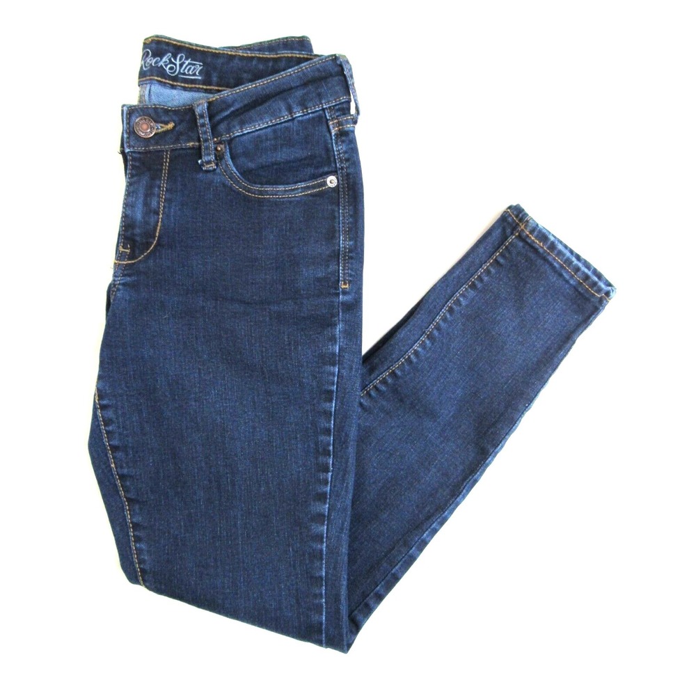 Old Navy Rockstar Skinny Jeans Dark Wash Women's Size 4 - Picture 2 of 5